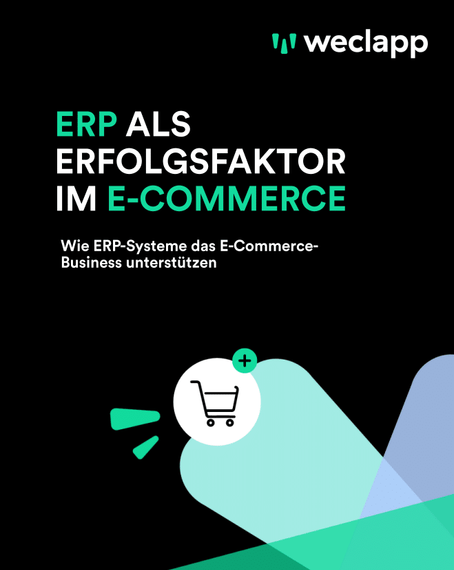 Cover des Whitepapers "ERP als Erfolgsfaktor für E-Commerce"