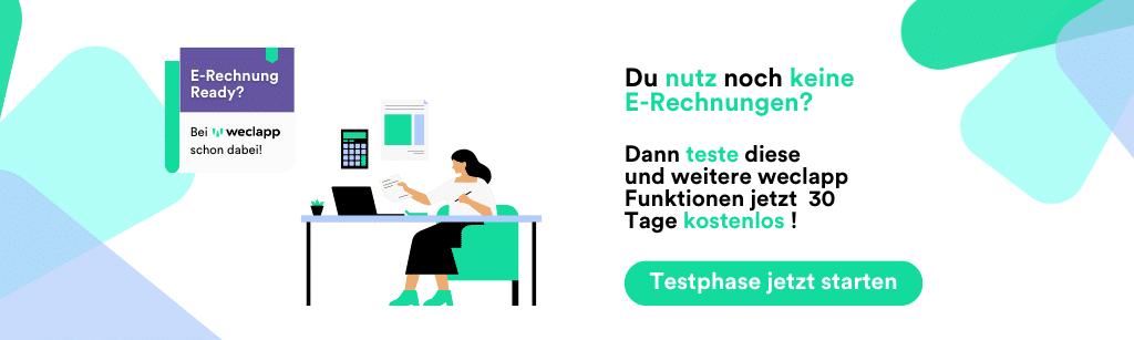 E-Rechnung Banner Testphase