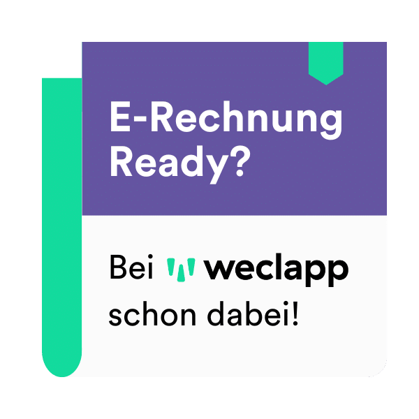 E-Rechnung Badge weclapp