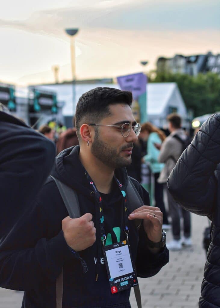 Das weclapp Marketing-Team auf dem OMR Festival 2024